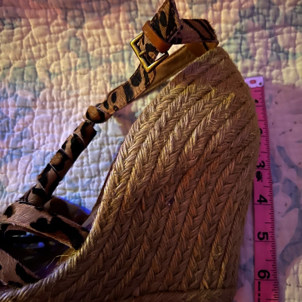 Sam Edelman Brown Black Platform Sandals with Intricate Straps - Picture 4 of 6